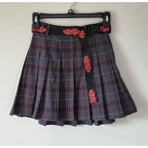Swixxz Anime Pleated Plaid Skirt Size S Maggie Lindemann School Girl Punk